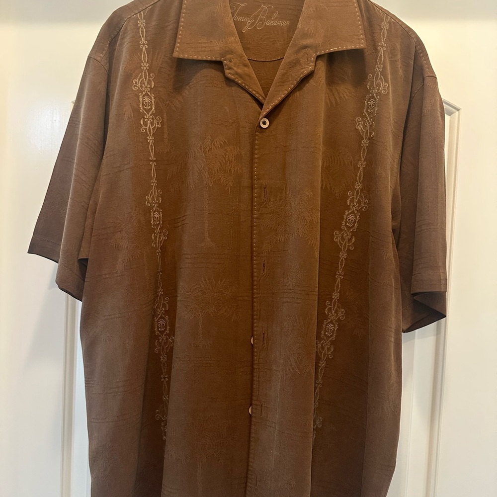 Tommy Bahama Brown Graphic Shirt